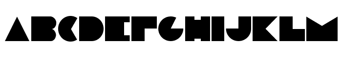 Modern plate Font LOWERCASE