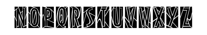 ModernStainedGlass Font UPPERCASE