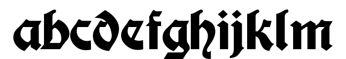 Moderne Fette Schwabacher Regular Font LOWERCASE