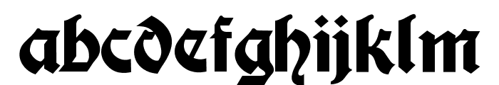Moderne Fette Schwabacher Font LOWERCASE