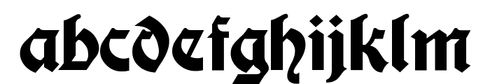 Moderne Fette Schwabacher Font LOWERCASE