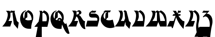 Moderne Gekippte Schwabacher Font UPPERCASE
