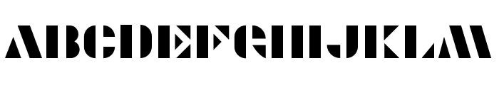 Modernia Regular Font UPPERCASE