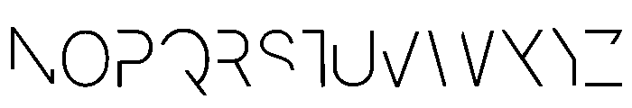 Modrnt_urban Regular Font LOWERCASE