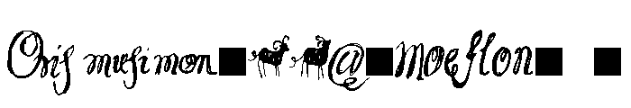 Moeflon Italic Font OTHER CHARS