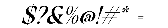 Mofista Italic Font OTHER CHARS