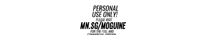 Moguine Serif PERSONAL USE Italic Font OTHER CHARS