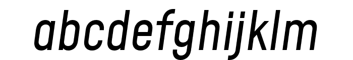 Mohave Italic Font LOWERCASE