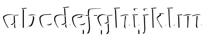 Mojacalo Relief Font LOWERCASE