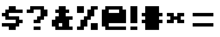 Mojang Bold Regular Font OTHER CHARS