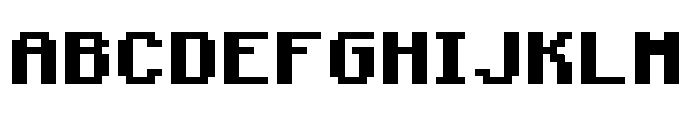 Mojang Bold Regular Font UPPERCASE