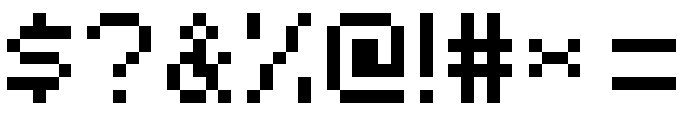 Mojang Regular Font OTHER CHARS