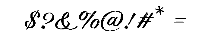 Mokaya Free Vertion Regular Font OTHER CHARS