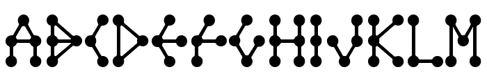 Molecule model Regular E. Font UPPERCASE