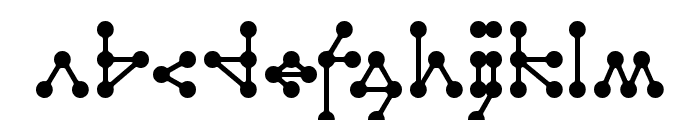 Molecule model Regular E. Font LOWERCASE