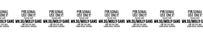 MollySansXEPERSONAL-Black Font OTHER CHARS