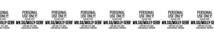 MollySerifCPERSONAL-Black Font OTHER CHARS