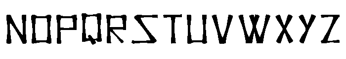 Molukken Vibes By Dhidi Regular Font UPPERCASE