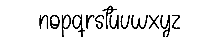 Moment Font LOWERCASE
