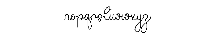 Mommy Signatureday Font LOWERCASE