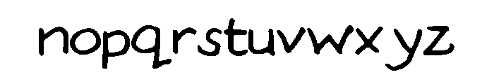 MomsHand Font LOWERCASE
