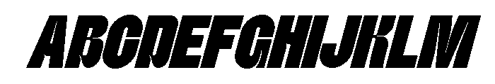 Monar Slant Font UPPERCASE