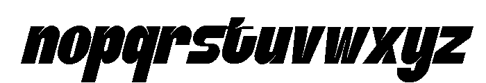 Monar Slant Font LOWERCASE