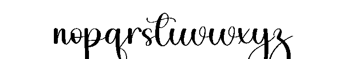 Monday Hiking Font LOWERCASE