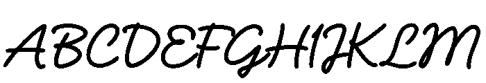 Monday Himalayan Demo Script Font UPPERCASE