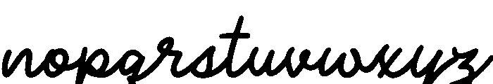 Monday Himalayan Demo Script Font LOWERCASE