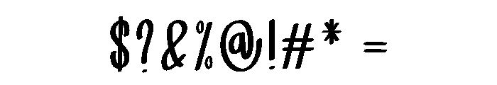 Monday Holiday1 Font OTHER CHARS