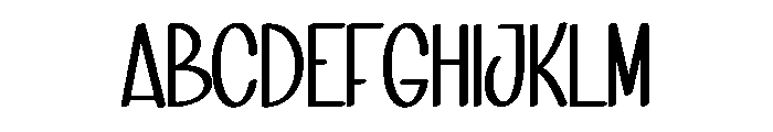 Monday Holiday1 Font UPPERCASE