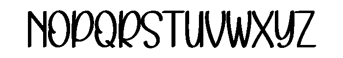 Monday Holiday1 Font UPPERCASE