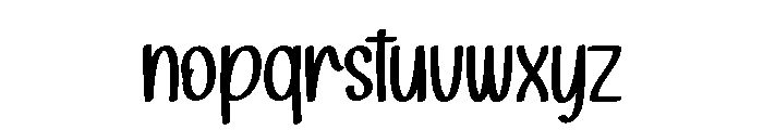 Monday Holiday1 Font LOWERCASE