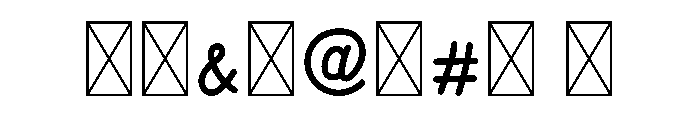 Monday Mood Font OTHER CHARS