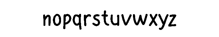 Monday Mood Font LOWERCASE