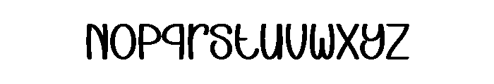Monday Mother Font LOWERCASE