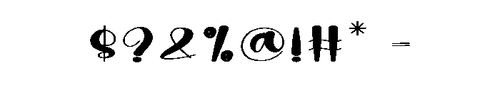 Monday Rainbow Font OTHER CHARS