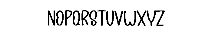 Monday Sunny1 Font LOWERCASE