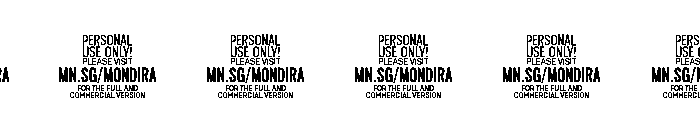 Mondira Script PERSONAL USE Regular Font OTHER CHARS