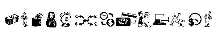 Money, money, money Font LOWERCASE