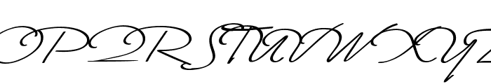Monika Italic Font UPPERCASE