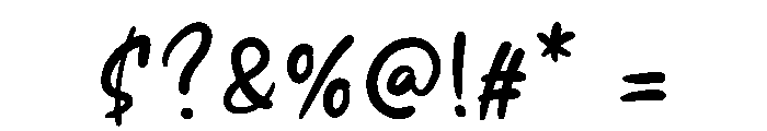 MonilkaSouthisRegular Font OTHER CHARS