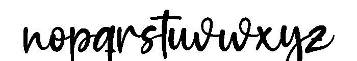 MonilkaSouthisRegular Font LOWERCASE