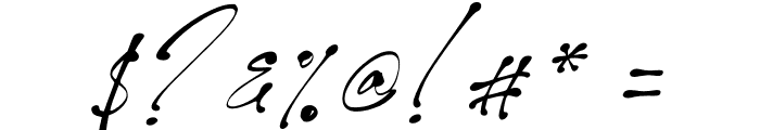 Monita Signature PERSONAL USE Regular Italic Font OTHER CHARS
