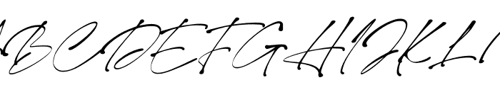 Monita Signature PERSONAL USE Regular Italic Font UPPERCASE