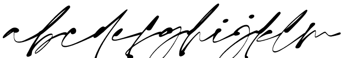 Monita Signature PERSONAL USE Regular Italic Font LOWERCASE