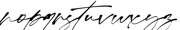 Monita Signature PERSONAL USE Regular Italic Font LOWERCASE