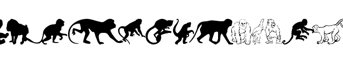 MonkeysDC Primates Font UPPERCASE