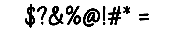 Monny Cartoon Font OTHER CHARS